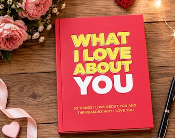 Fill-in-the-Blank Love Book | Personalized Romantic Keepsake Gift
