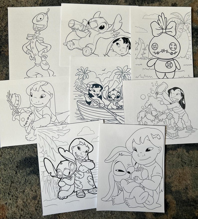 Lilo Stitch Coloring Page — Idea 3 Lilo Stitch Coloring Page — Idea 3