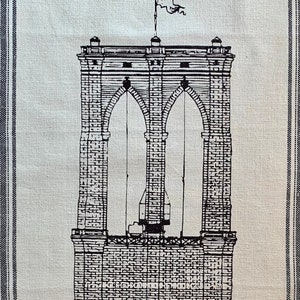 Brooklyn Bridge/Tea Towel/cotton tea towel image 2