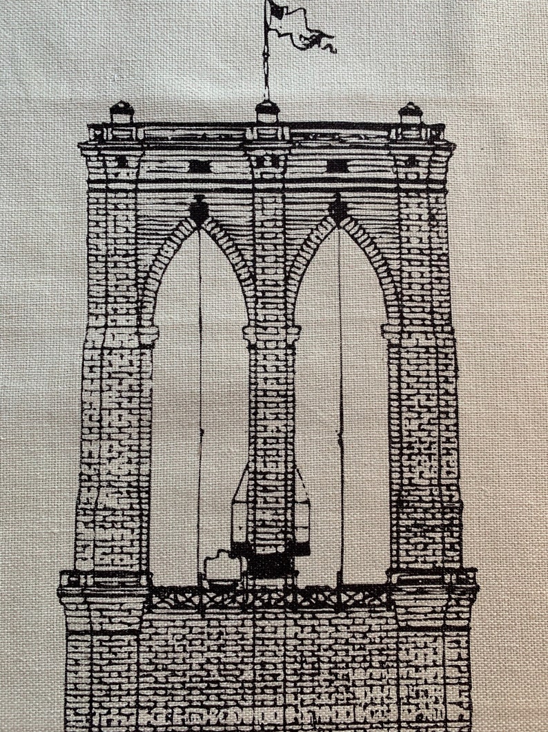 Brooklyn Bridge/Tea Towel/cotton tea towel image 4