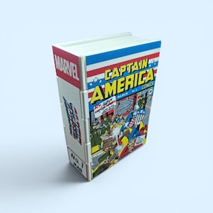 Captain America #1 MTG Commander Deck Box | Marvel Comic Card Holder | 100+ EDH