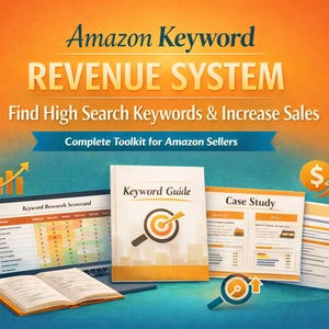 Amazon Keyword Research Toolkit | Find High Search Volume Keywords for Higher Revenue | Amazon Seller Bundle | FBA Listing Optimization