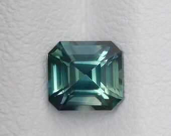 Natural Teal Sapphire 1.08 CT, Emerald Cut, Loose Gemstone, September Birthstone, Engagement Rings