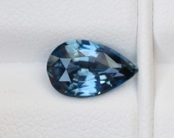 Blue Sapphire 1.88 ct, Pear Shape Loose Gemstone, Engagement Ring Stone