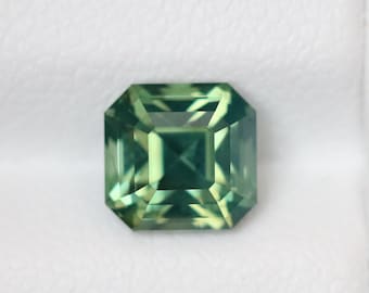 Green Sapphire 2.10 ct, Green Gemstone, September birthstone