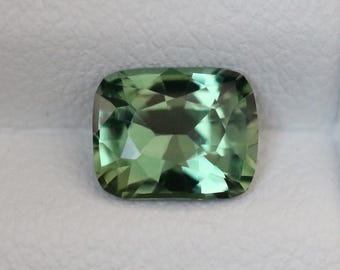 Natural Seafoam Green Sapphire Cushion Cut 1.24 CT Gemstone, Engagement Ring Stone, Parti Sapphire