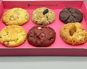 6er Cookies Entdeckungsbox - amerikanische Style