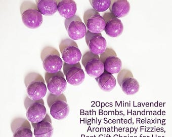 20 stücke Mini Lavendel duftende badebomben Handgemachte Aromatherapie Geschenke Perfekte Gefälligkeiten Baby Shower Party Beste Geschenk wahl Kostenloser Versand
