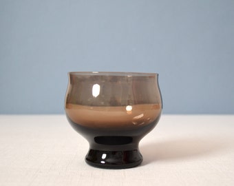 One Eva Zeisel Bryce Silhouette 7 1/2 oz Brown Sherbet or Old Fashion Glass (5 Available)