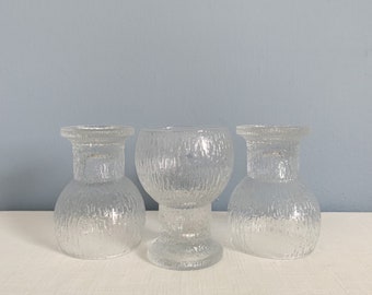 Three Large Vintage iittala Tapio Wirkkala Kekkerit Beer Glass Goblets 5 5/8"