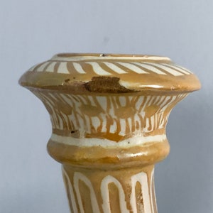 Early 20th Century Cantagalli Italy Lustre Majolica Faience Ceramic Candleholders image 8