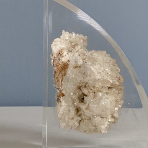 Vintage Mid Century Modern Lucite Bookends with Embedded Calcite image 7