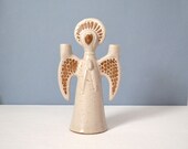 Vintage David Stewart Lion's Valley Angel Vase - Candleholder