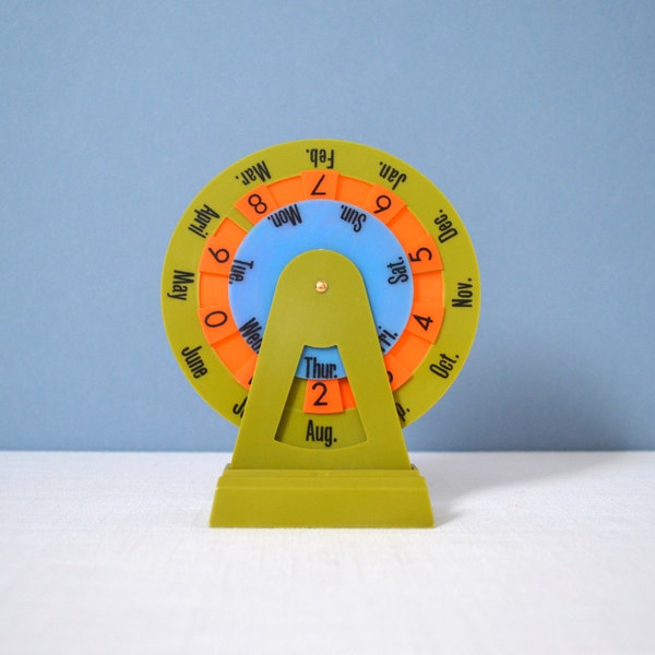 Vintage Plastic Perpetual Calendar