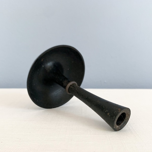 Vintage Dansk Cast Iron Candlestick Holder by Jens Quistgaard - Made in Denmark