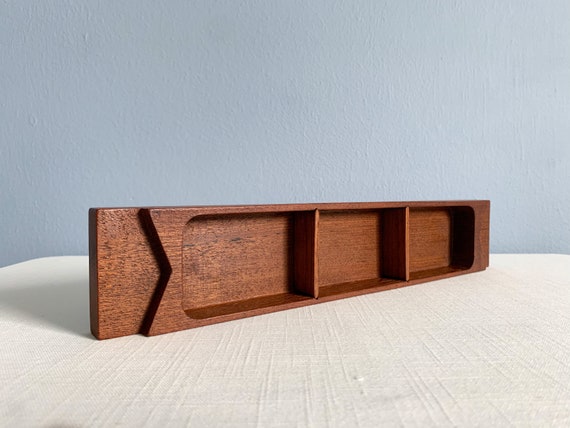 Rare Vintage Early Dansk Teak Jewelry Box Designe… - image 5