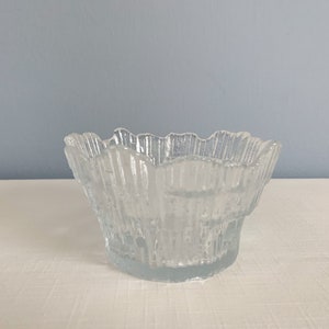 Vintage Small Glass Bowl in the Style of Tauno Wirkkala for Humppila image 3