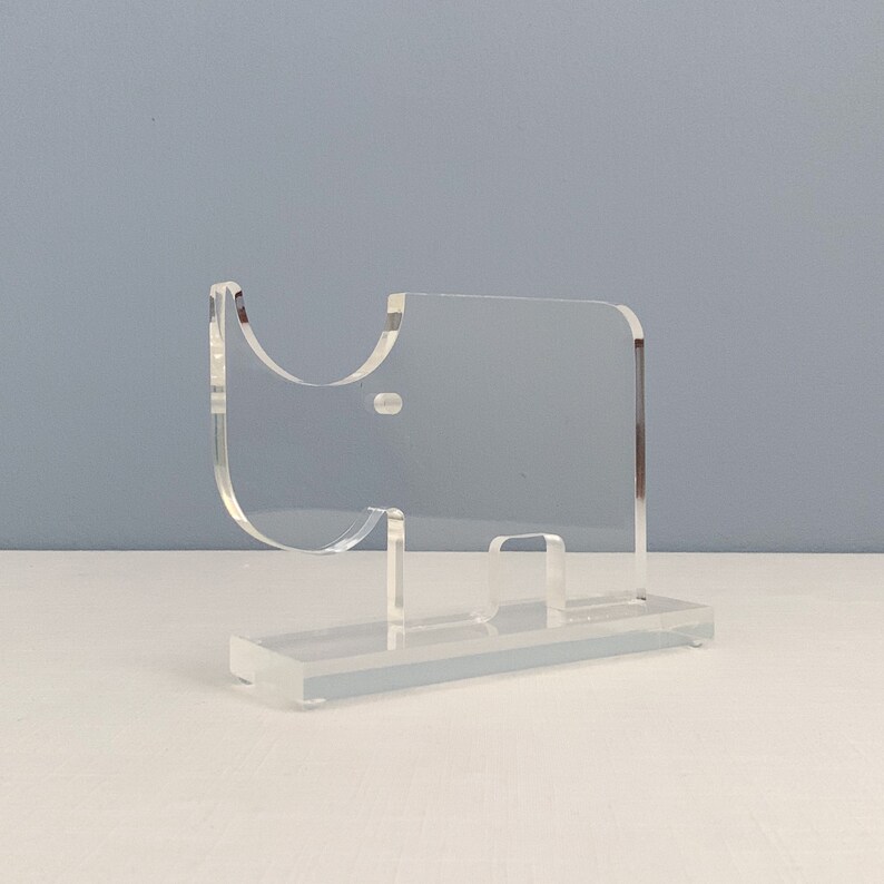 Vintage Mod Large Lucite Rhino Figurine