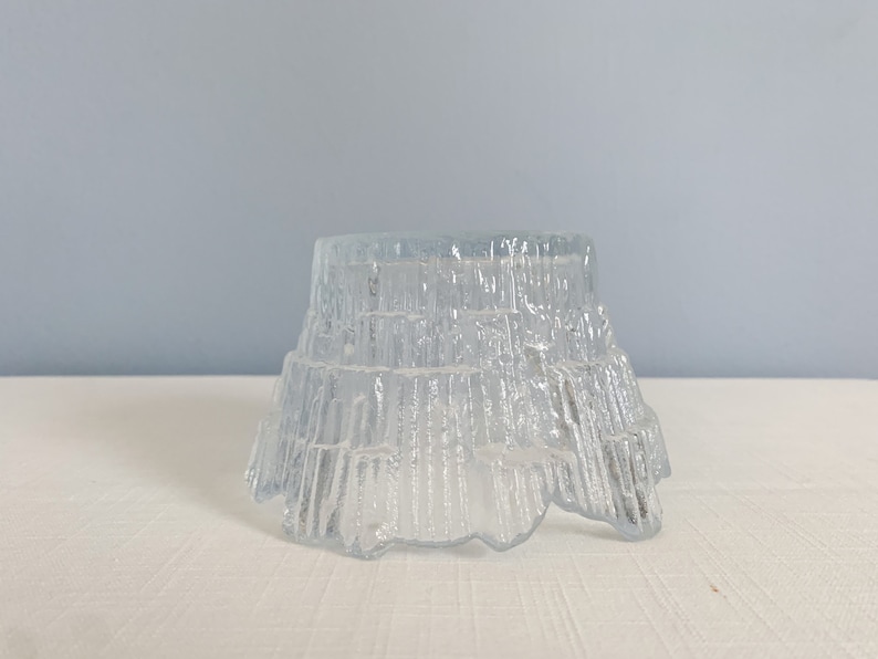 Vintage Small Glass Bowl in the Style of Tauno Wirkkala for Humppila image 4