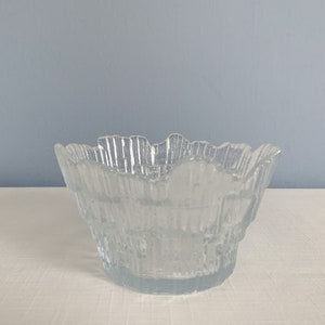 Vintage Small Glass Bowl in the Style of Tauno Wirkkala for Humppila image 5