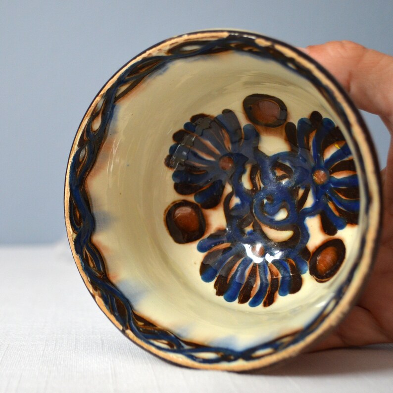 K\u00e4hler Hand Decorated Small Bowl Vintage Herman A