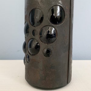 Vintage Brutalist Imprisioned Glass Bottle or Carafe by Felipe Filipe Derflingher for Feders image 2