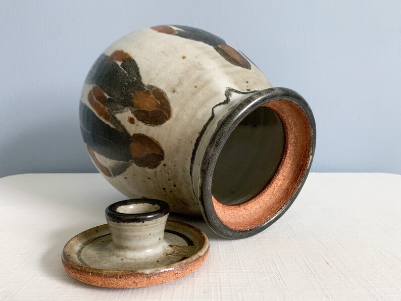 Large Vintage Studio Art Pottery Jar With Lid by Lorene Etsy