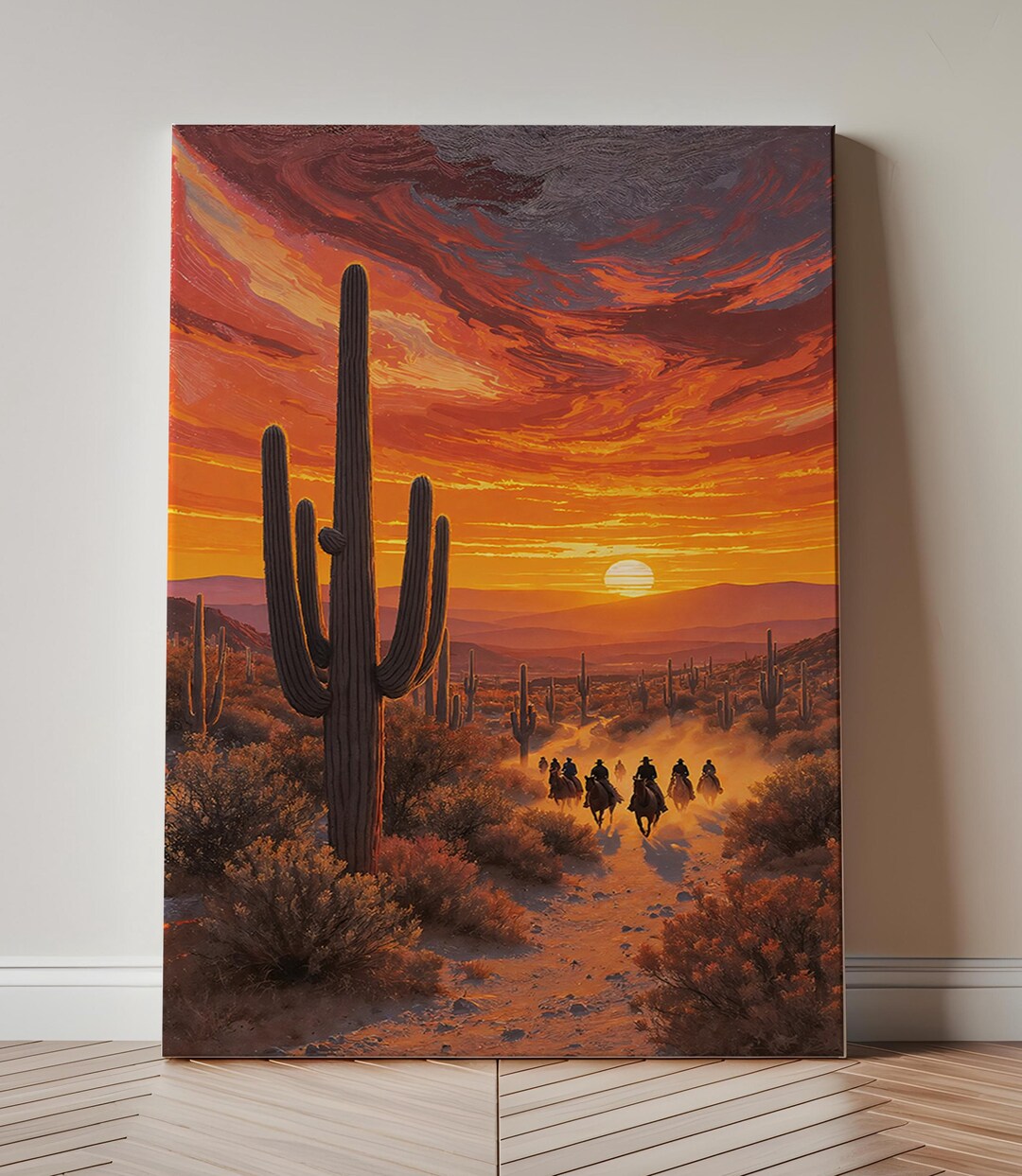 Saguaro National Park Canvas Print, Arizona Saguaro Cactus Wall Art ...