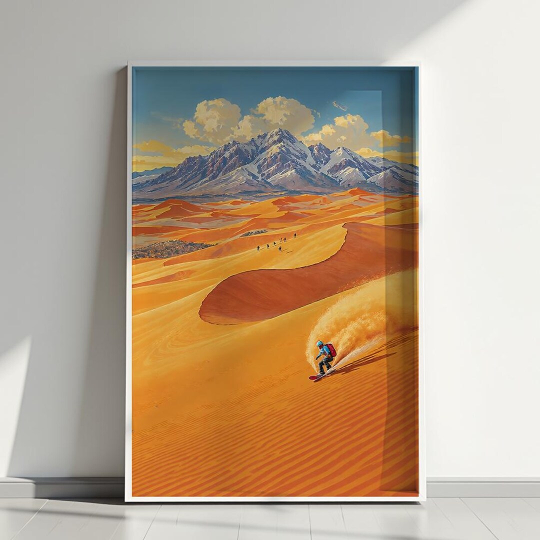 Great Sand Dunes National Park Poster, Colorado Desert Wall Art, Sand ...