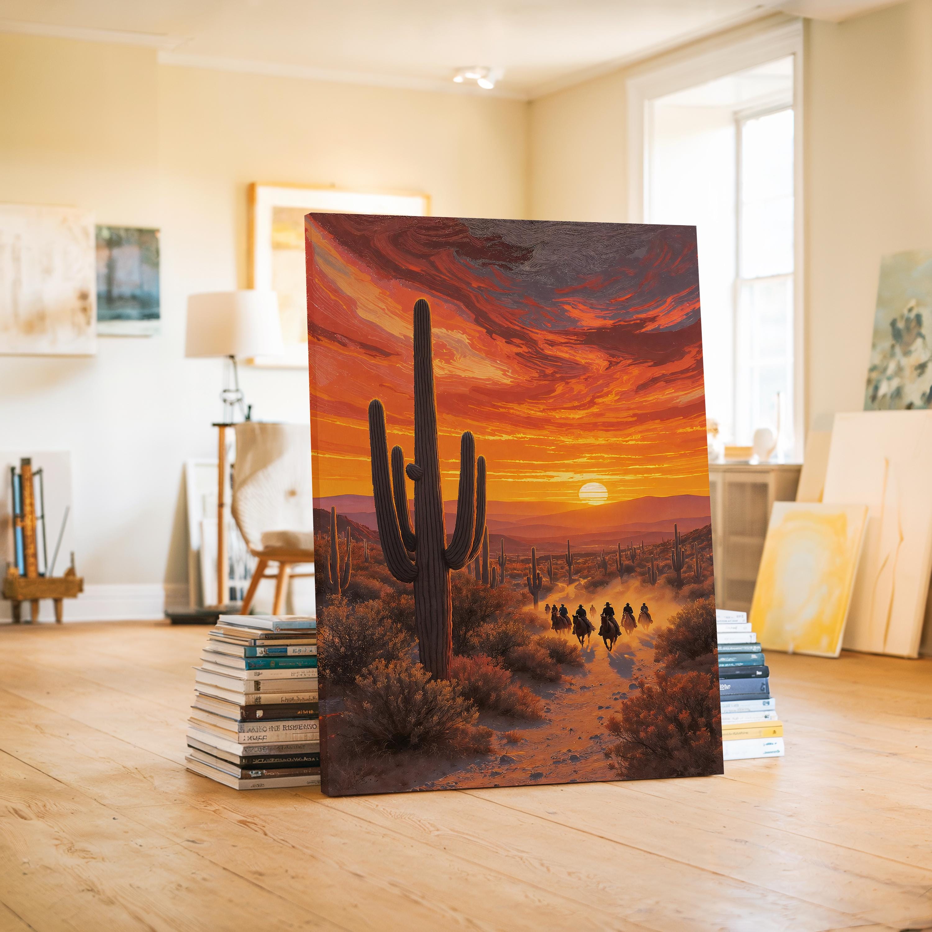 Saguaro National Park Canvas Print, Arizona Saguaro Cactus Wall Art ...