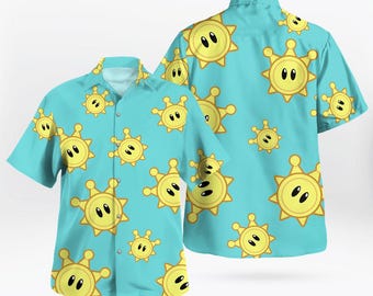 Divertida camiseta hawaiana de verano Shine Sprite, camiseta playera de verano Shine Sprite, camiseta de vacaciones a juego, regalos para vacaciones familiares