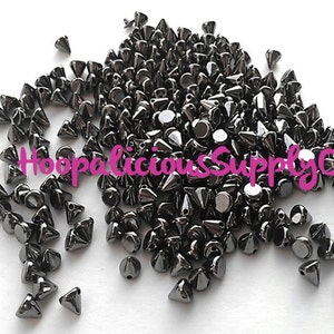 100pc 6mm Morsel Cone Studs. Tiny. Sew or Glue on. Craft Supplies. DIY. T-shirts. Shoes. Jackets. Costumes. We’re in the USA. 5 Star Reviews