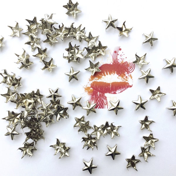 50pc Star Prong Nail Head Studs. Quality Craft Supplies. DIY Crafts. Use on T-shirts. Shoes. Jackets.We're in the USA. 5 Star Buyer Reviews.