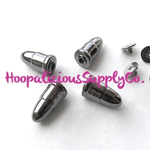 Bullet Screw Back Studs. Choose Finish. High Quality. Embellish Accessories, Shoes, Costumes. We are in the USA. 5 Star Reviews.