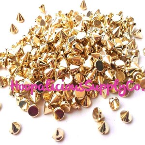 100pc 6mm Morsel Cone Studs. Tiny. Sew or Glue on. Craft Supplies. DIY. T-shirts. Shoes. Jackets. Costumes. We’re in the USA. 5 Star Reviews image 4