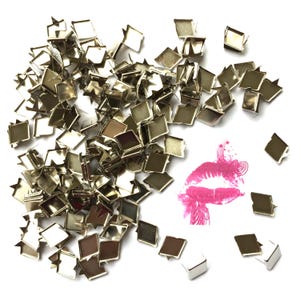 25pc Diamond Shaped Prong Nail Head Studs. For DIY Projects. Crafting. Designers. Crafts. Jackets. We’re in the USA. 5 Star Reviews.