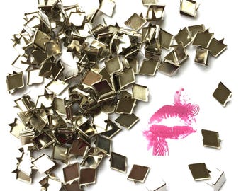 25pc Diamond Shaped Prong Nail Head Studs. For DIY Projects. Crafting. Designers. Crafts. Jackets. We’re in the USA. 5 Star Reviews.