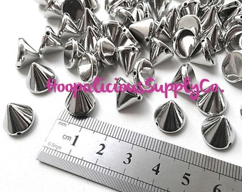 50pcs rivets de citrouille d'argent Spike Studs cuir sac chaussure 50pcs rivets de citrouille d'argent Spike Studs cuir sac chaussure
