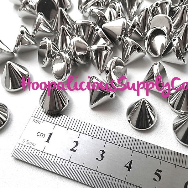 100pc 10mm Cone Studs. Sew On. Glue On. High End Supplies. DIY Crafts. T-shirts. Shoes. Jackets. Costumes. We’re in the USA. 5 Star Reviews.