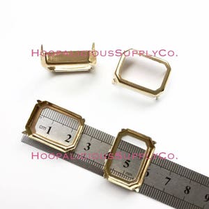 4pc High End Bezel Cup Setting. 25mm x 18mm Octagon Stone. High Quality. Crafting. DIY Crafts. Make Jewelry. In the USA. 5 Star Reviews.
