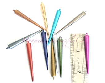 Spike Beads. Acrylic Spikes. High End Supplies for DIY Crafts. Use on T-shirts. Shoes. Jackets. Located in the USA. 5 Star Buyer Reviews.