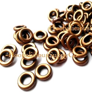 25 BRONZE Ring Spacer Beads- Other quantities available at Checkout
