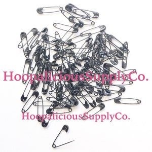 22mm Safety Pins. Sprayed Black. You Choose Quantity. Multiples of 10pc. Safety Pin Movement. Be a safe place for others.  FAST SHIPPING.
