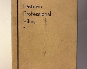 Vintage 1932 Eastman Professional Films Booklet / Catalog, Eastman Kodak Company 32 pages