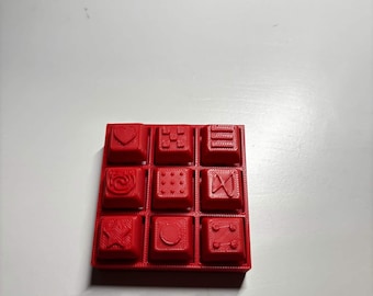 Coussin texturé Clicky Fidget | Jouet de bureau mécanique, couleurs personnalisées, ASMR Focus 3x3