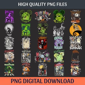 20+ Halloween Character Bundle Png, Halloween Png, Horror Movies Png, Spooky Season Png, Spooky Vibes Png, Horror Halloween Png