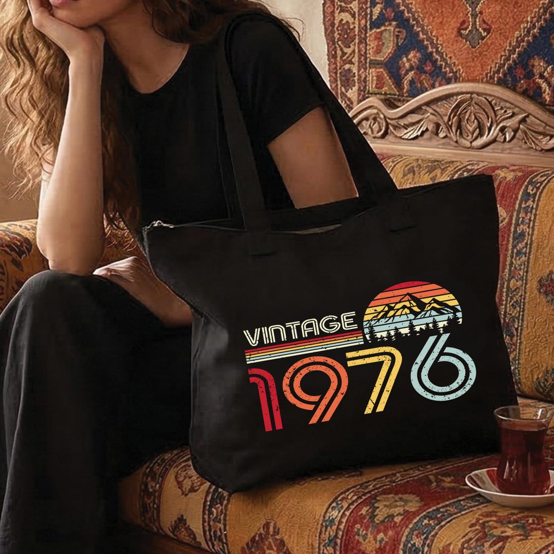 Vintage 1976 Tote Bag, Camping Birthday Gift - Etsy