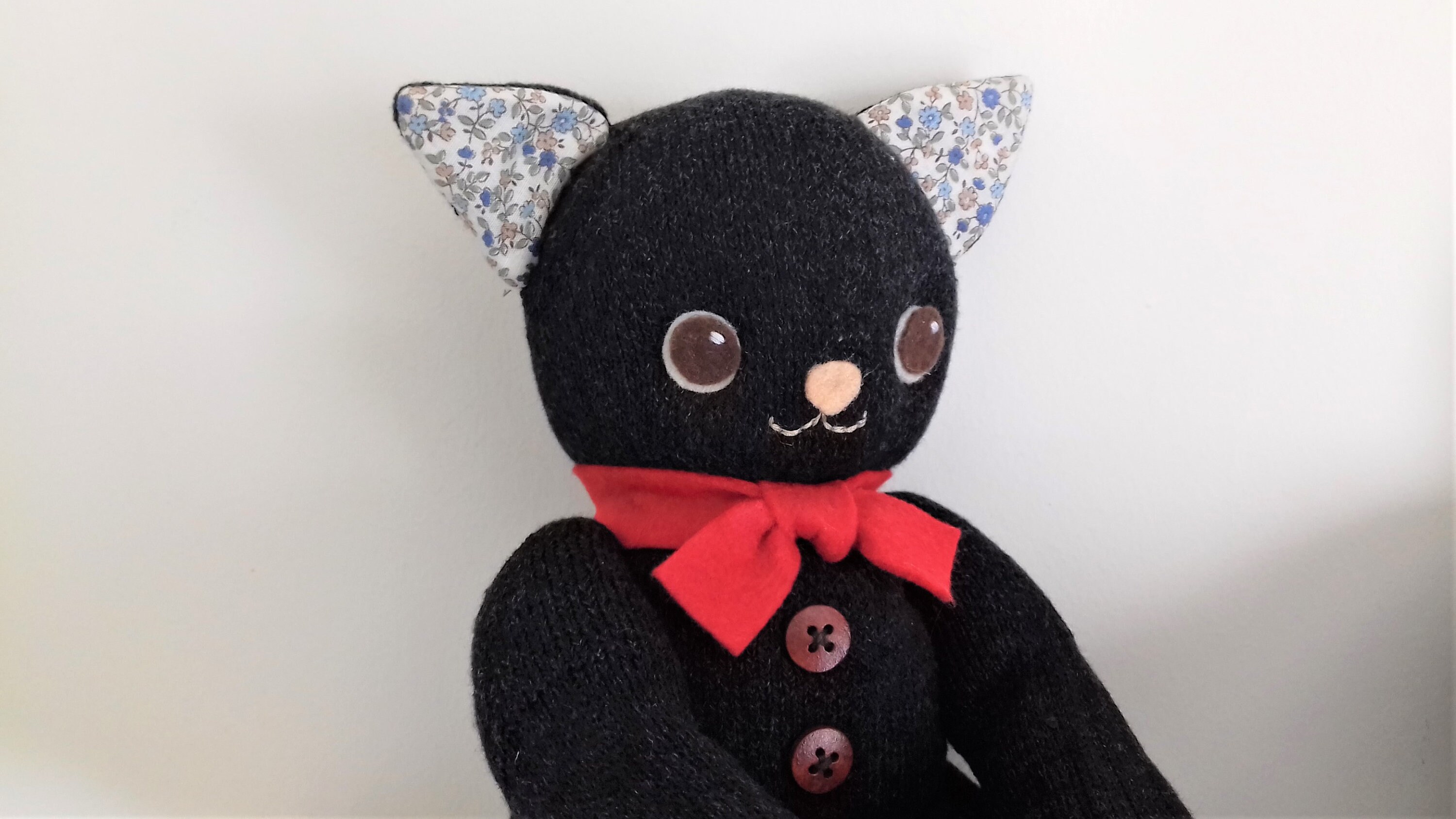 Sock Animal Sock cat Plush toy Soft toy Plush cat Etsy