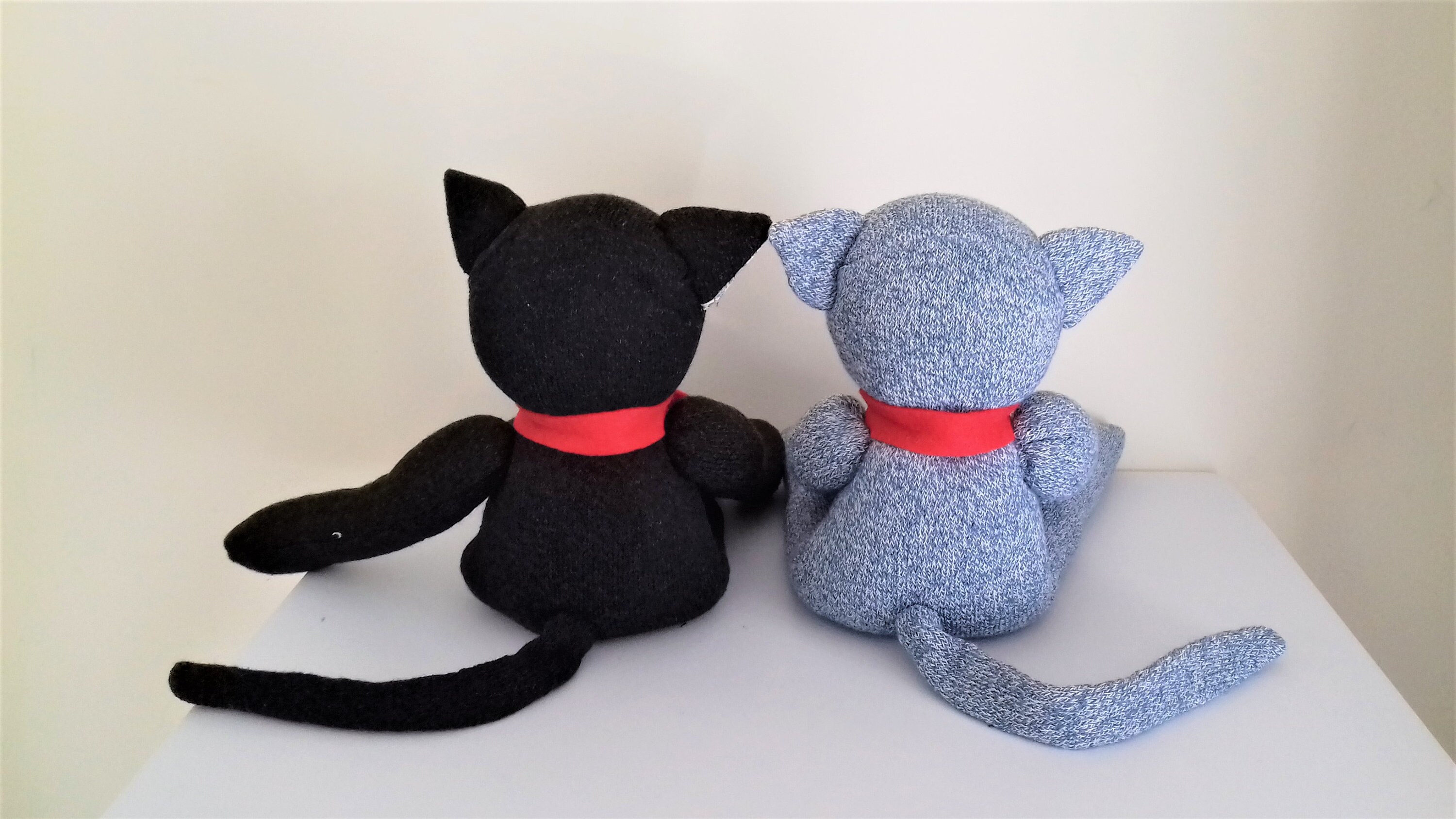 Sock Animal Sock cat Plush toy Soft toy Plush cat Etsy