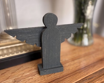 Rustic Wooden Angel Figurine